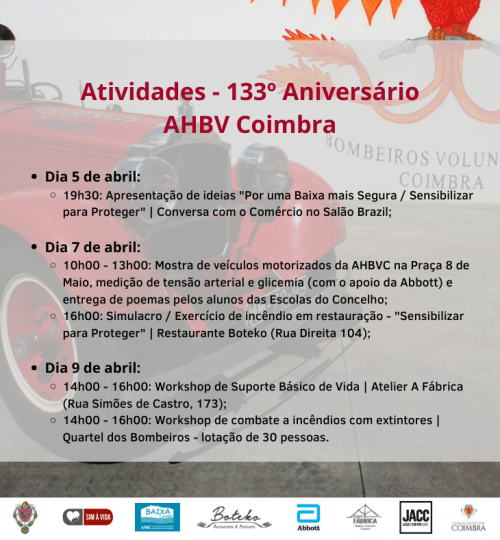133.º aniversário AHBVC na Baixa de Coimbra